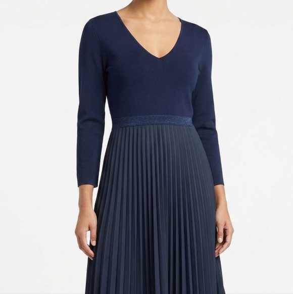 Navy Blue Pleated Dress 😍 - Picture 15 of 16